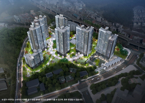 두산위브더제니스 센트럴 용인 야경 조감도